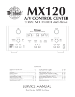McIntosh MX-120 - Service manual 